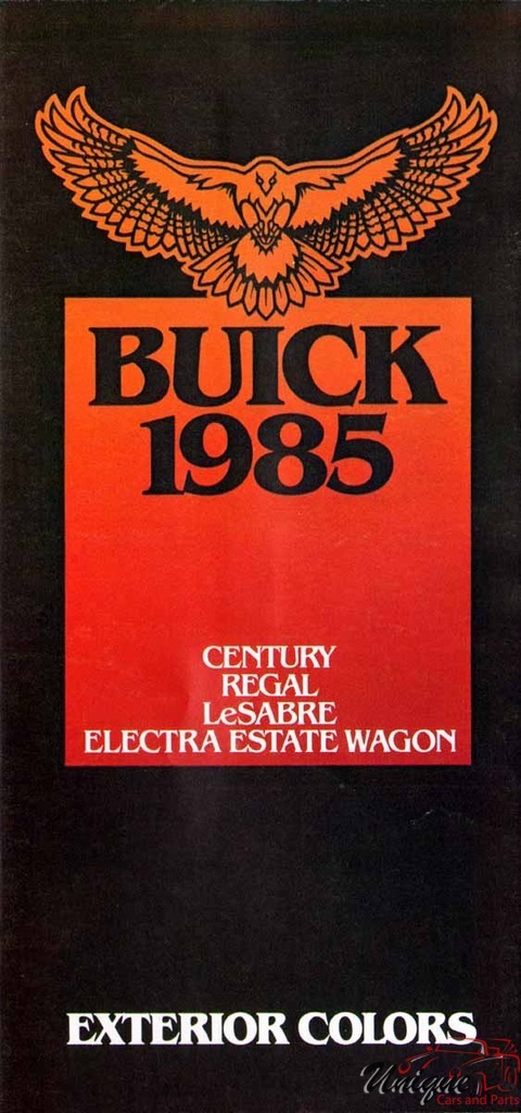 1985 Buick Exterior Colors Chart (B)